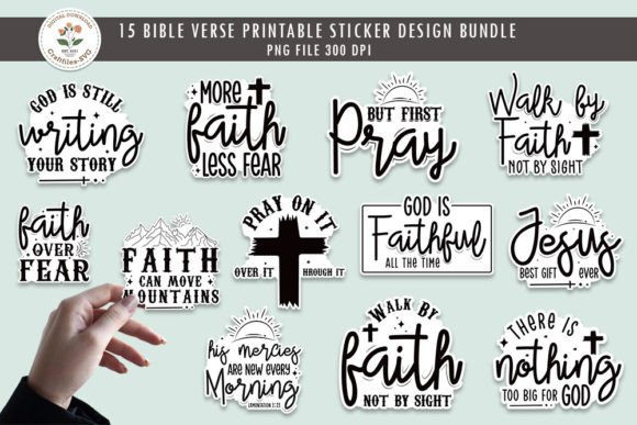 Download Faith Quotes Printable Sticker Bundle - Printable Collection