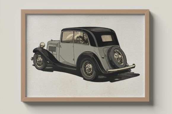 Download Vintage Car Wall Art Printable Poster - Printable Collection