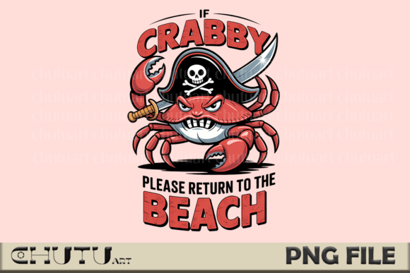Download Crabby Pirate PNG - Funny Beach Quote - Funny beach quote Collection