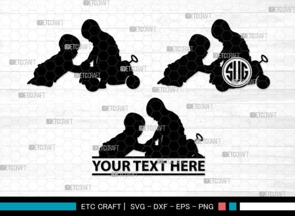 Download Baby Playing Monogram, Baby Playing SVG - Baby playing Collection