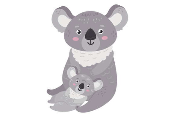 Download Cute Koala Baby Playing with Mother. Fun - Baby playing Collection