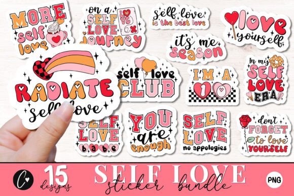 Download Self Love Sticker PNG Bundle - Self love sticker Collection