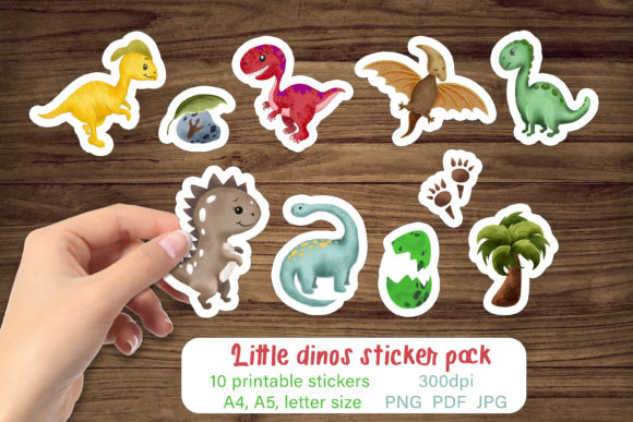 Download Dinosaur Stickers Png Printable for Kids - Printable Collection