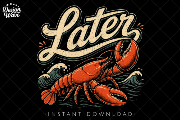 Download Later Lobster Funny Beach Quote PNG - Funny beach quote Collection